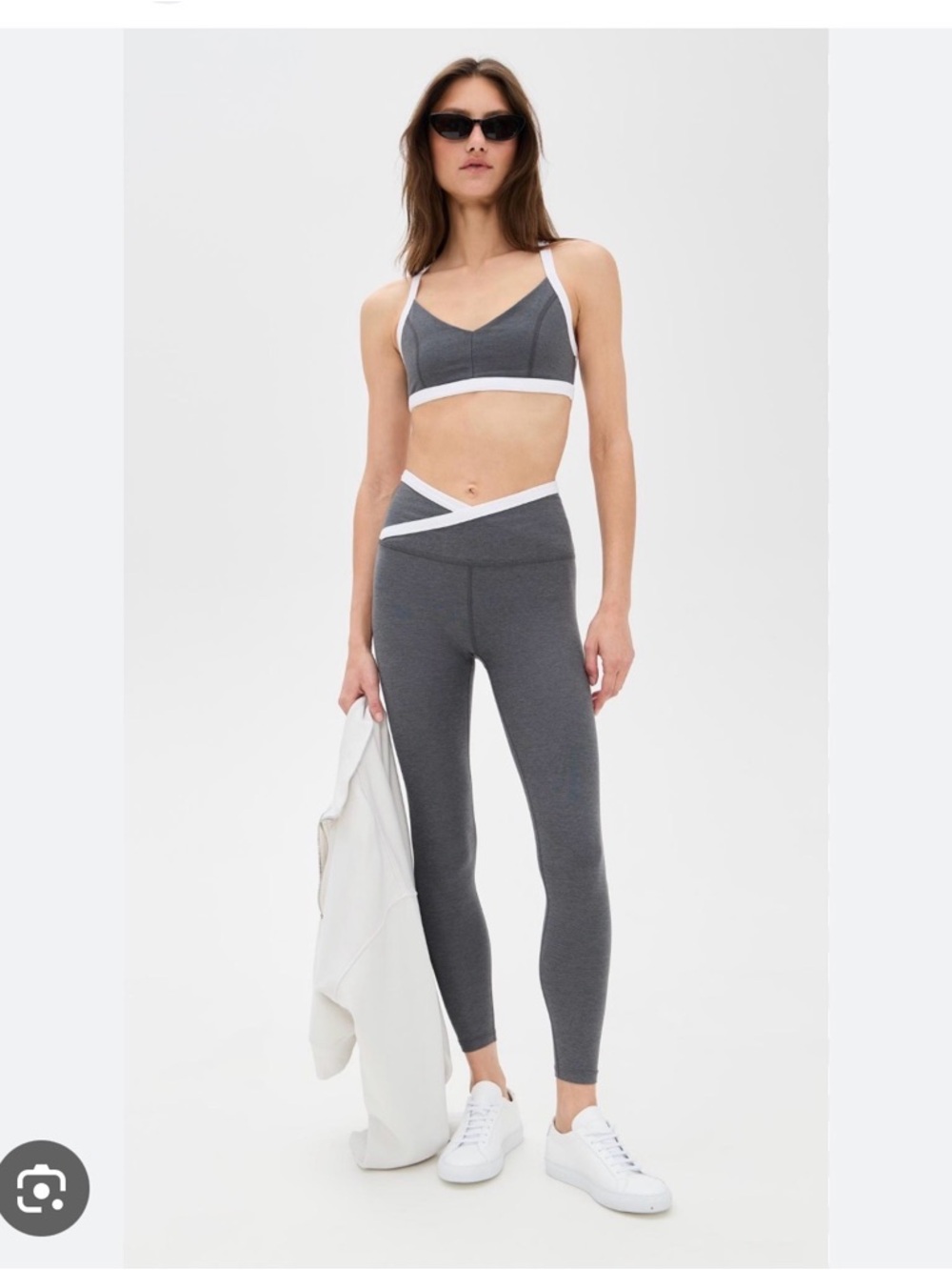 Beyond Yoga - Spacedye Outlines Bra & High Waist legging - Gray - XS - Picture 5 of 5